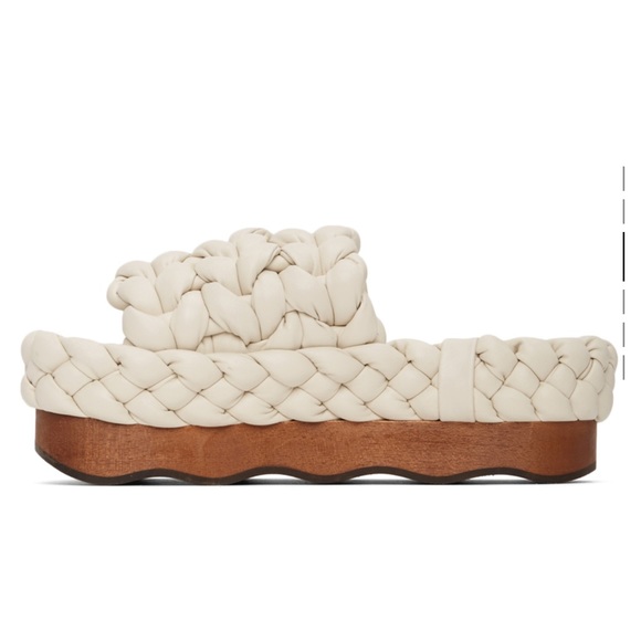 Chloé off white braided platform sandals - Picture 3 of 5